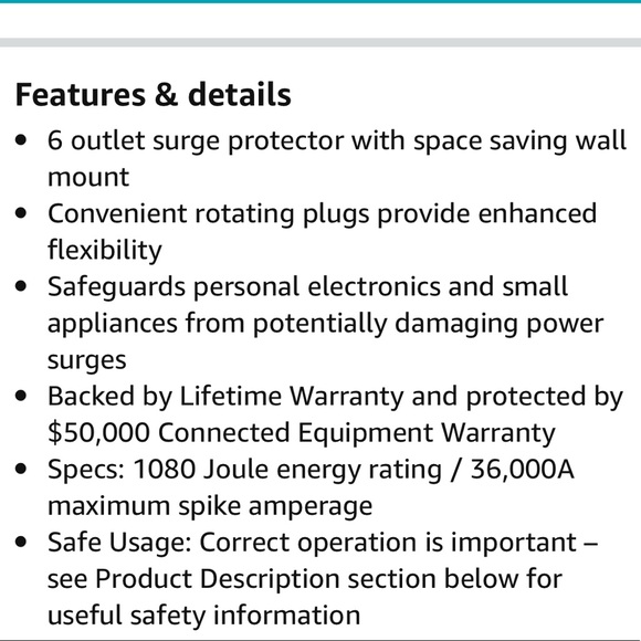 BNIB 6 outlet extender - Picture 6 of 8